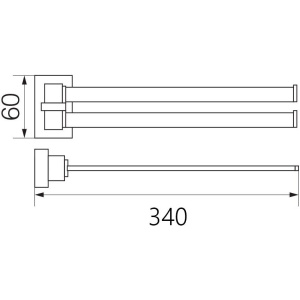Полотенцедержатель Veragio Ramba VR.RMB-4924.CR хром