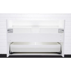 Тумба с раковиной Домино Graffo 80, белая глянцевая