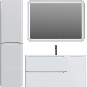 Купить Тумба с раковиной IDDIS Edifice 100 подвесная, белая в Москве с доставкой Тумба с раковиной IDDIS Edifice 100 подвесная, белая