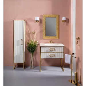 Зеркало Armadi Art NeoArt Aura 60 золото с подсветкой