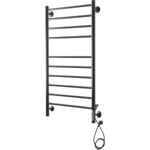 Купить Полотенцесушитель электрический Domoterm Медея DMT П10 50х100, черный, R в Москве с доставкой Полотенцесушитель электрический Domoterm Медея DMT П10 50х100, черный, R