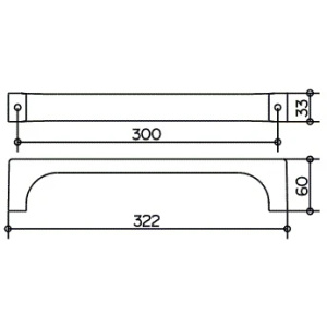 Поручень для ванной Keuco Edition 11 11107010000 хром