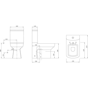 Купить Унитаз-компакт Kale Basics 7112234300 в Москве с доставкой Унитаз-компакт Kale Basics 7112234300