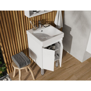 Мебель для ванной AQUATON Сканди 45 белая глянцевая, белая матовая