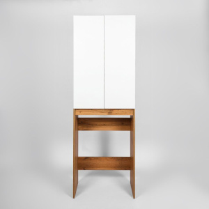 Купить Шкаф VIANT Бостон дуб вотан, белый, под стиральную машину в Москве с доставкой Шкаф VIANT Бостон дуб вотан, белый, под стиральную машину