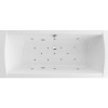 Акриловая ванна Excellent Aquaria Lux WAEX.AQU18.RELAX 180x80 см, с гидромассажем, с каркасом, со сливом-переливом