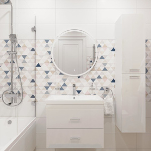 Купить Зеркало круглое DIWO Ростов 70 с подсветкой светодиодной, сенсорное управление, круглое, настенное в Москве с доставкой Зеркало круглое DIWO Ростов 70 с подсветкой светодиодной, сенсорное управление, круглое, настенное