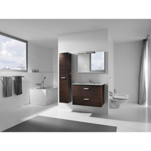 Купить Тумба с раковиной Roca Victoria Nord 80 венге в Москве с доставкой Тумба с раковиной Roca Victoria Nord 80 венге