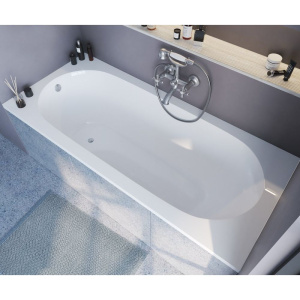 Ванна из искусственного камня Marmo Bagno Лючия 180x80 см, с ножками