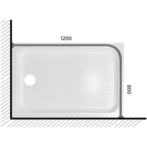 Купить Карниз для ванны Triton 120х80 в Москве с доставкой Карниз для ванны Triton 120х80