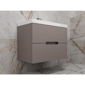 Купить Мебель для ванной Style Line Матис 80, подвесная, тауп темный в Москве с доставкой Мебель для ванной Style Line Матис 80, подвесная, тауп темный