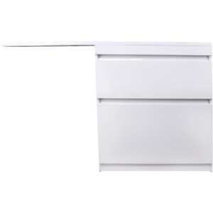 Тумба с раковиной Style Line Даллас 140 Люкс Plus R напольная, 2 ящика, эмаль