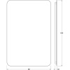 Зеркало Defesto Opti DF 2810R 80х120 с LED-подсветкой, 4500К, инфракрасный выключатель