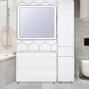 Купить Шкаф-пенал Style Line Атлантика 35 Люкс Plus, с бельевой корзиной, антискрейч в Москве с доставкой Шкаф-пенал Style Line Атлантика 35 Люкс Plus, с бельевой корзиной, антискрейч