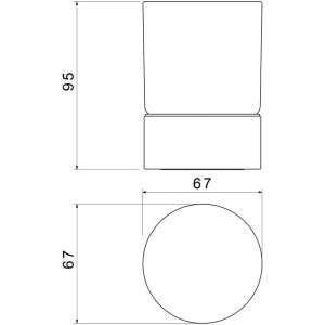 Стакан Timo Saona 13231/00 хром