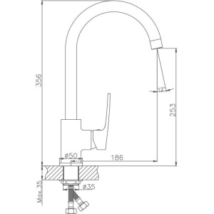 Смеситель для кухни Haiba HB587 HB70587