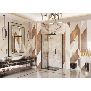 Душевой уголок Ambassador Benefit 19021201HB-90HB 120х90 см, профиль черный, стекло прозрачное