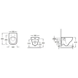 Комплект унитаз с инсталляцией, кнопкой и сиденьем Jacob Delafon Struktura E21747RU-00