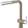 Смеситель для кухни Paini Cox HD72566CR1KM с выдвижной лейкой, granite truffle