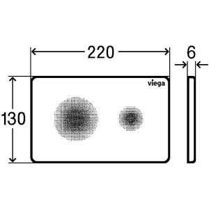 Кнопка смыва Viega Visign for Style 774356 белая
