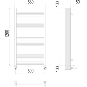 Полотенцесушитель водяной Terminus Сицилия П18 0 500х120