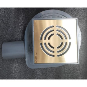 Душевой трап Boheme Smart Design, 10x10 см, золото