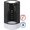 Душевая кабина Niagara Classic NG-6508-14BKG 90x90 см, без крыши, с гидромассажем