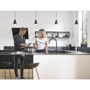 Купить Смеситель для кухни Hansgrohe Talis M54 72802670 матовый черный в Москве с доставкой Смеситель для кухни Hansgrohe Talis M54 72802670 матовый черный