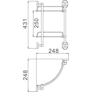 Купить Полка Haiba HB19 07-2 2-ярусная в Москве с доставкой Полка Haiba HB19 07-2 2-ярусная