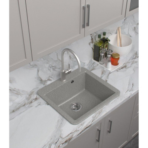 Купить Мойка кухонная Domaci Парма V-210 светло-серая в Москве с доставкой Мойка кухонная Domaci Парма V-210 светло-серая