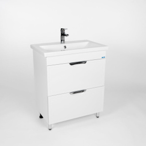 Тумба с раковиной VIANT Лима 70 напольная, 2 ящика