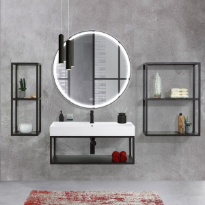 Зеркало круглое Cezares Cadro 80, с подсветкой, с антизапотевателем