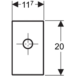 Финишный комплект Geberit для pаковины с внутристенным сифоном 115.416.21.1 хром