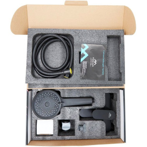 Смеситель для ванны с душем Fashun A3285-7 матовый черный