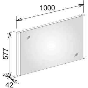 Зеркало с подсветкой Keuco Royal Reflex 100 14296003000