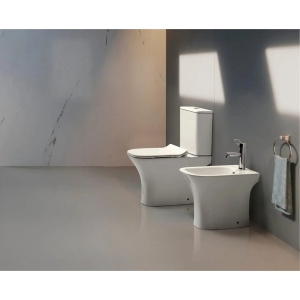 Купить Унитаз-компакт Ceruttispa Vettore 7192 безободковый, с микролифтом в Москве с доставкой Унитаз-компакт Ceruttispa Vettore 7192 безободковый, с микролифтом