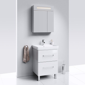 Купить Зеркало-шкаф Aqwella Neo 60 с подсветкой в Москве с доставкой Зеркало-шкаф Aqwella Neo 60 с подсветкой