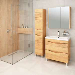 Шкаф-пенал Emmy Дакота L, рустик соломенный