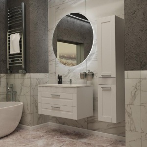 Тумба с раковиной Sanvit Турин 2 90, белая