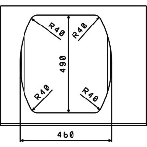 Мойка кухонная Florentina Нире, 480 черный