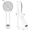 Душевая лейка Milardo Hand Shower 3803F87M18