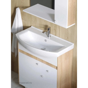 Купить Раковина мебельная Sanita Luxe Best 75 WB.FN/Best/75-C/WHT.G/S1 белая в Москве с доставкой Раковина мебельная Sanita Luxe Best 75 WB.FN/Best/75-C/WHT.G/S1 белая