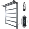 Полотенцесушитель электрический Маргроид 8110p профильный 8110p-8050-1083-7024 81х50, графитовый серый