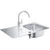 Мойка со смесителем для кухни GROHE K200 45-S 86/50 1.0 31562SD1 сталь