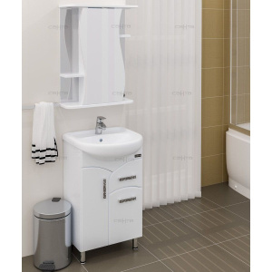 Купить Зеркало-шкаф СанТа Лира 55 свет в Москве с доставкой Зеркало-шкаф СанТа Лира 55 свет