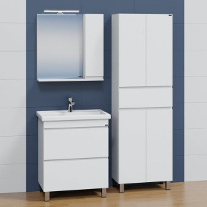 Тумба с раковиной СанТа Марс 70 напольная, с ящиками