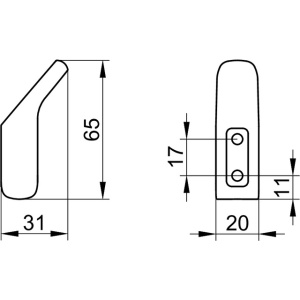 Крючок для полотенца Keuco Aveno 14614370000 черный