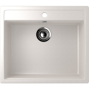 Комплект Мойка кухонная Ulgran U-104 -331 молочная + Смеситель U-007 -331 белый