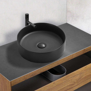 Раковина Vincea VBS-216MB, 40 матовая черная