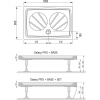Поддон для душа Ravak Galaxy Pro Gigant Pro 100x80 с сифоном